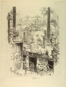 A kemencék tetejéről alkotó: Joseph Pennell