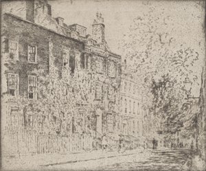 Great College Street, Westminster, 1904. alkotó: Joseph Pennell