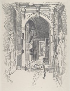 Folyosó Dr. Wisternél alkotó: Joseph Pennell