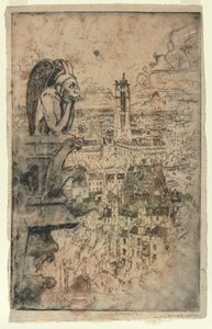 Le Stryge, 1893. alkotó: Joseph Pennell