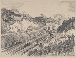 Keresi a vágást Bas Obispoból, 1912. alkotó: Joseph Pennell