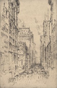 Lower Broadway, 1904. alkotó: Joseph Pennell