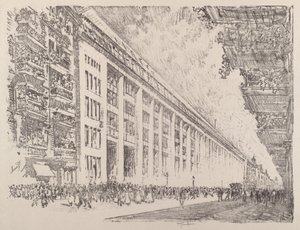 Déli nap, General Electric Works, Berlin, 1921. alkotó: Joseph Pennell