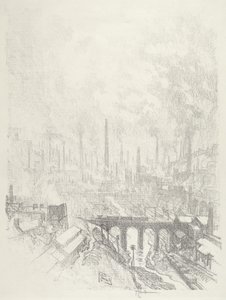 Munitions City, No.I alkotó: Joseph Pennell