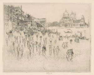A Riván, a Pennell ablakából, 1883. alkotó: Joseph Pennell