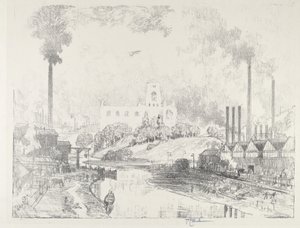 Béke és háború, 1916. alkotó: Joseph Pennell