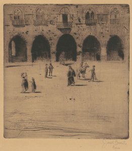 Városháza, Pistoia, 1883. alkotó: Joseph Pennell