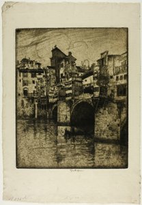 Ponte Vecchio, Firenze alkotó: Joseph Pennell