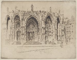 San Maclou tornáca, Rouen alkotó: Joseph Pennell