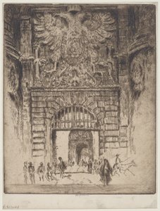Puerta Bisagra, Madrid kapuja, Toledo alkotó: Joseph Pennell