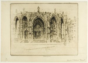 Puerta Bisagra, Madrid kapuja, Toledo alkotó: Joseph Pennell