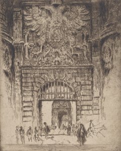 Visagara kapu, Madrid kapuja, Toledo, 1904. alkotó: Joseph Pennell