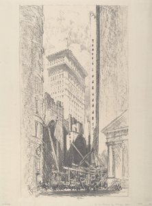 A Broad Street újjáépítése alkotó: Joseph Pennell
