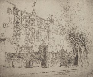 Rossetti háza, 1906. alkotó: Joseph Pennell