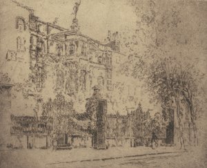Rossetti háza, 1906. alkotó: Joseph Pennell