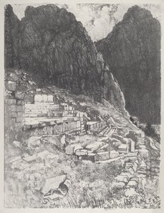 A hatalmasok ülései, Delphi, 1913. alkotó: Joseph Pennell