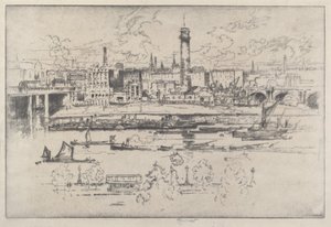 Shot Tower a hidak között alkotó: Joseph Pennell