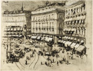 Nyári nap Madridban alkotó: Joseph Pennell