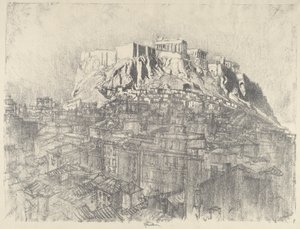 Napkelte az Akropolisz felett alkotó: Joseph Pennell