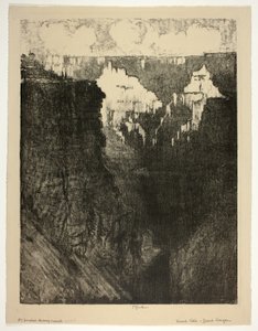 Sunset Cities, a Grand Canyonban alkotó: Joseph Pennell