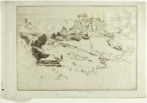 Az Akropolisz a Csillagvizsgálóból alkotó: Joseph Pennell