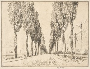 Az Avenue Valenciennes közelében alkotó: Joseph Pennell
