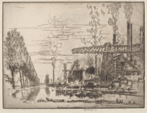 A brüsszeli csatorna, A modern Hobbema alkotó: Joseph Pennell