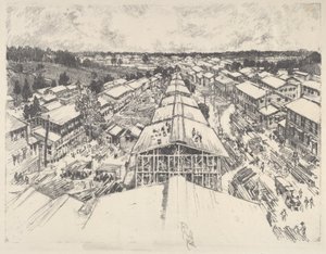 A tábor, az új építészet alkotó: Joseph Pennell