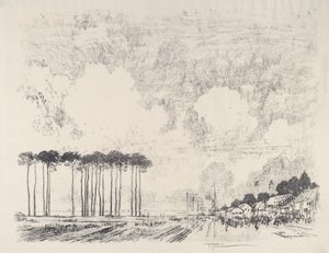 Az Embarkation Camp, a Classic Grove alkotó: Joseph Pennell