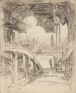 A kompház, 1919. alkotó: Joseph Pennell