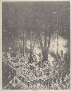 Az alapok, felhőkarcoló építése alkotó: Joseph Pennell