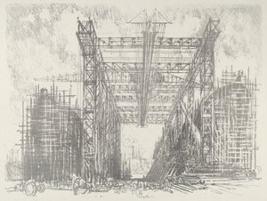 A portál, 1916. alkotó: Joseph Pennell