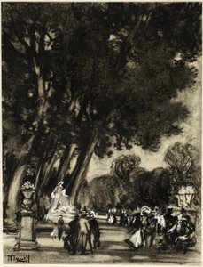 A sziget kertje, Aranjuez alkotó: Joseph Pennell