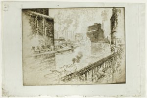 The Grain Elevators, Chicago alkotó: Joseph Pennell