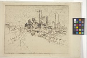 The Great Main, Sheffield közelében (rézkarc) alkotó: Joseph Pennell