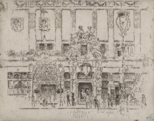The Institute, Piccadilly, 1906. alkotó: Joseph Pennell