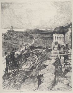 Az Odeon, Athén alkotó: Joseph Pennell