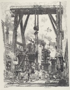 A régi fegyvergödör alkotó: Joseph Pennell