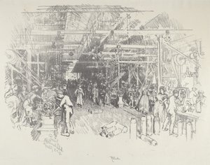 A Shell gyár, 1916. alkotó: Joseph Pennell