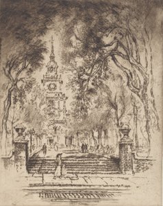 The Square, Independence Square, Philadelphia, 1920. alkotó: Joseph Pennell