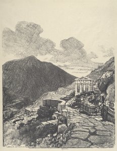 Az athéni kincstár, Delphi alkotó: Joseph Pennell