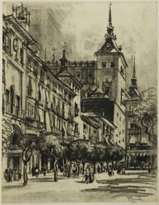 A Zocodover, Toledo alkotó: Joseph Pennell