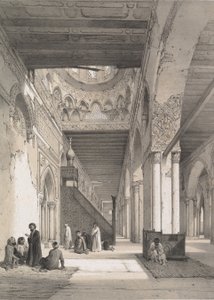 12. Belső, Ibn Toûloûn mecset, 1843. alkotó: Joseph Philibert Girault De Prangey
