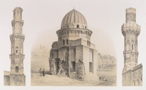 87. Sírok és minaretek, Kairó, 1843. alkotó: Joseph Philibert Girault De Prangey