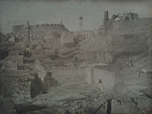Aleppo, az Antiókhiai kapuból nézve, 1844.