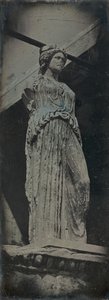Caryatid, Erechtheion, Athén, 1842. alkotó: Joseph Philibert Girault De Prangey