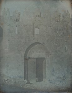 Damaszkusz kapuja, Jeruzsálem, 1842-44. alkotó: Joseph Philibert Girault De Prangey