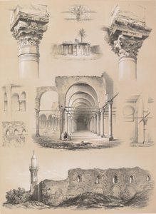 Részletek, Amrou mecset, Kairó, 1843. alkotó: Joseph Philibert Girault De Prangey