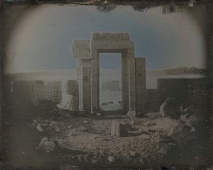 Hórusz temploma, Edfu, 1842-44. alkotó: Joseph Philibert Girault De Prangey