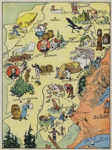 France-Compte (színes litográfia) alkotó: Joseph Porphyre Pinchon